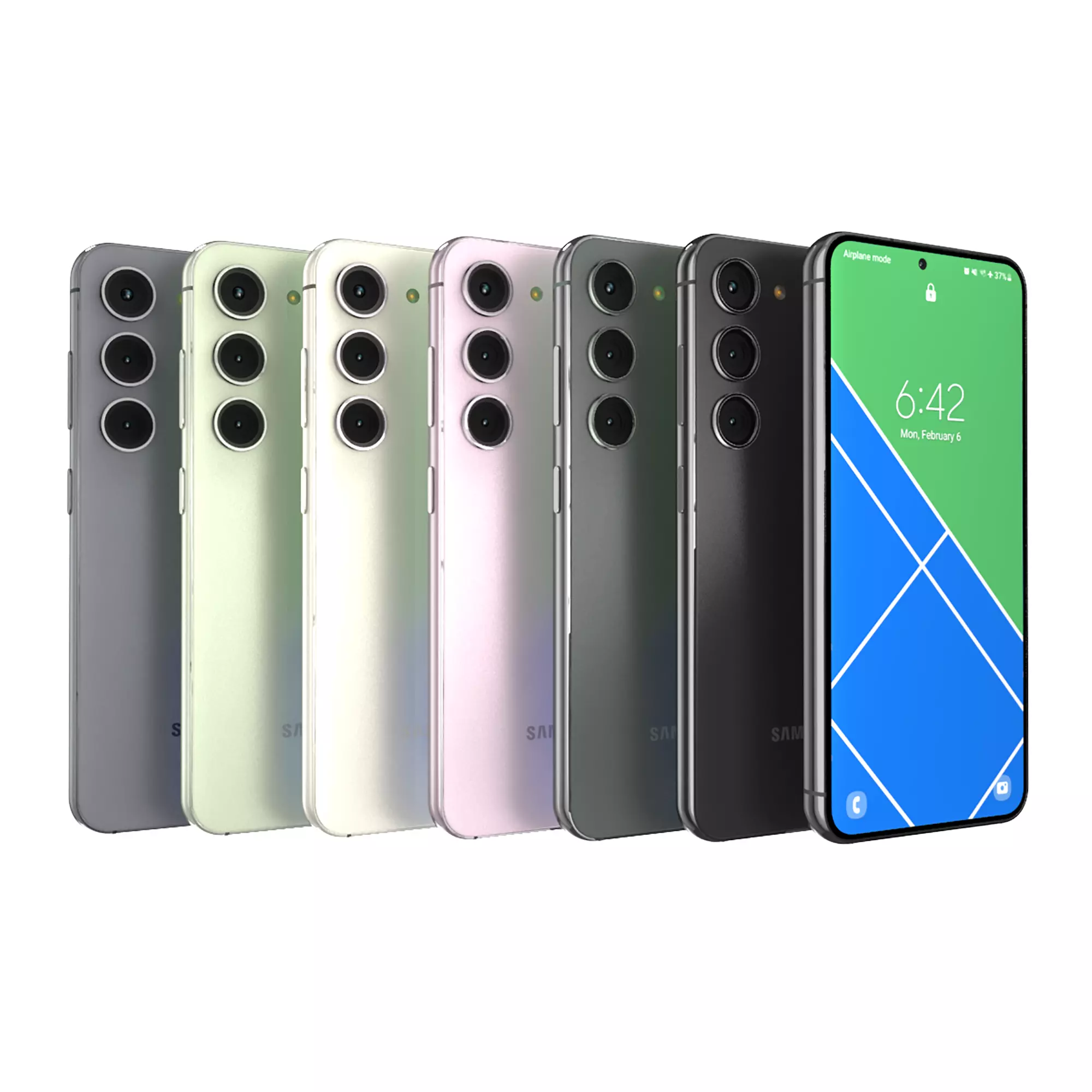 Samsung Galaxy S23 Full Colors 3D model_0