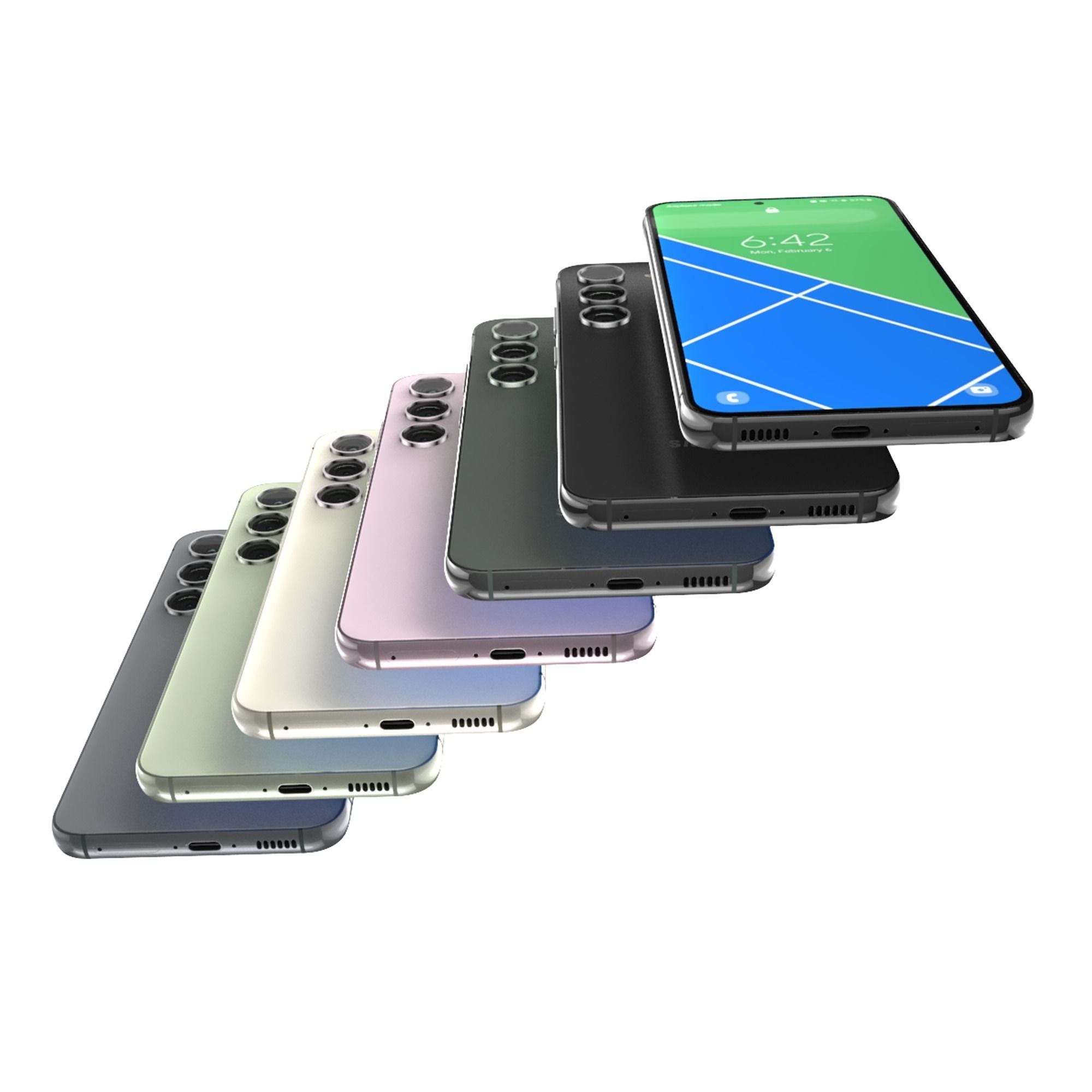Samsung Galaxy S23 Full Colors 3D model_8