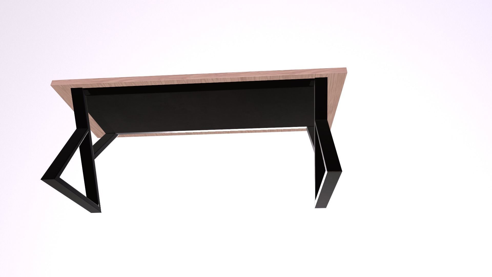 Modern table Low-poly 3D model_5