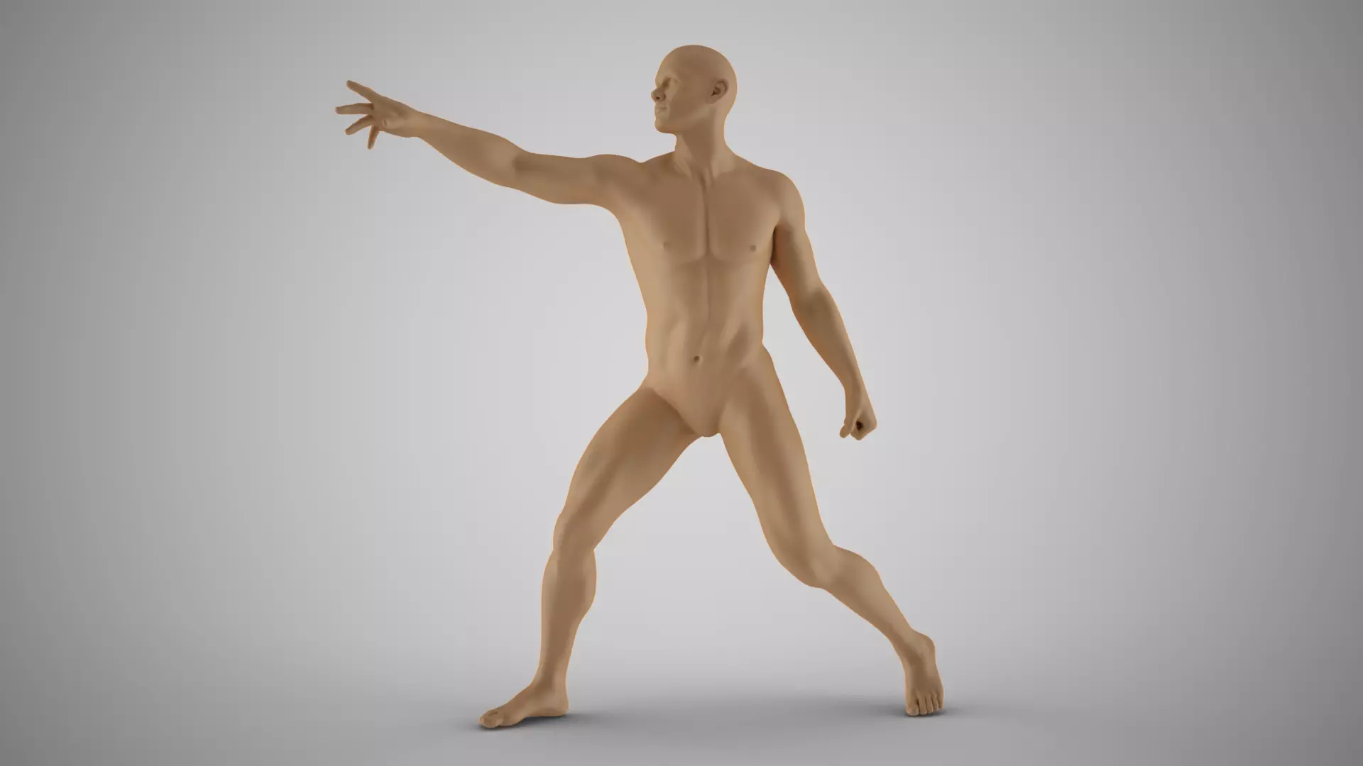 Unreachable Man Artistic Pose 3D print model_0