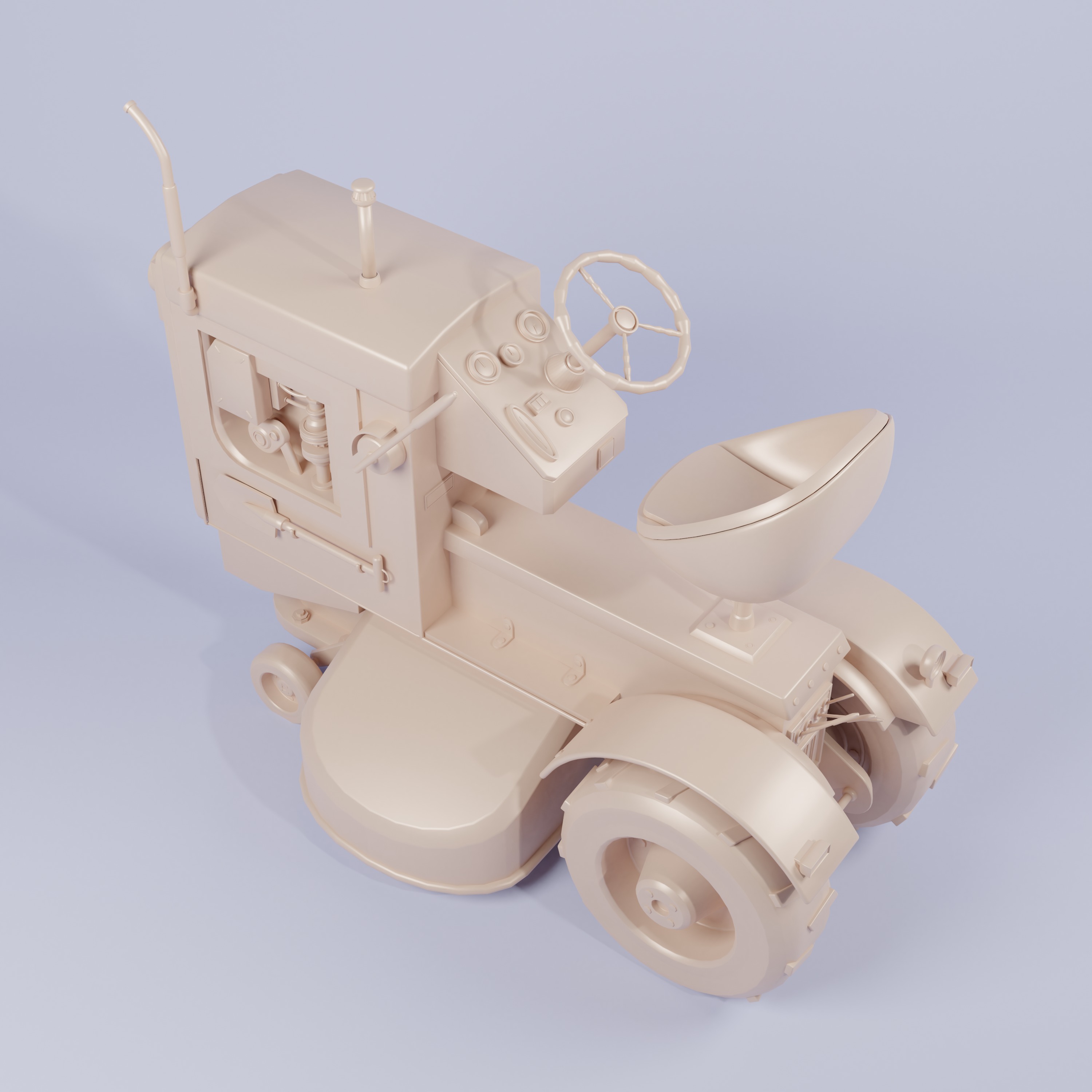 E1139 Tractor -Low-poly 3D models Low-poly 3D model_3