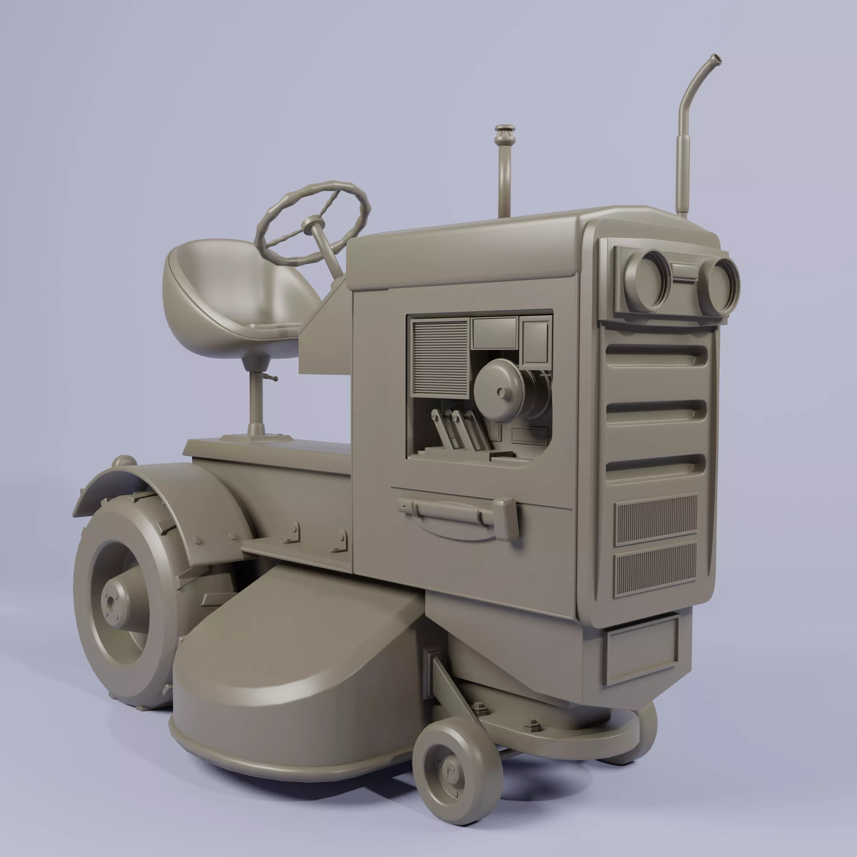 E1139 Tractor -Low-poly 3D models Low-poly 3D model_0