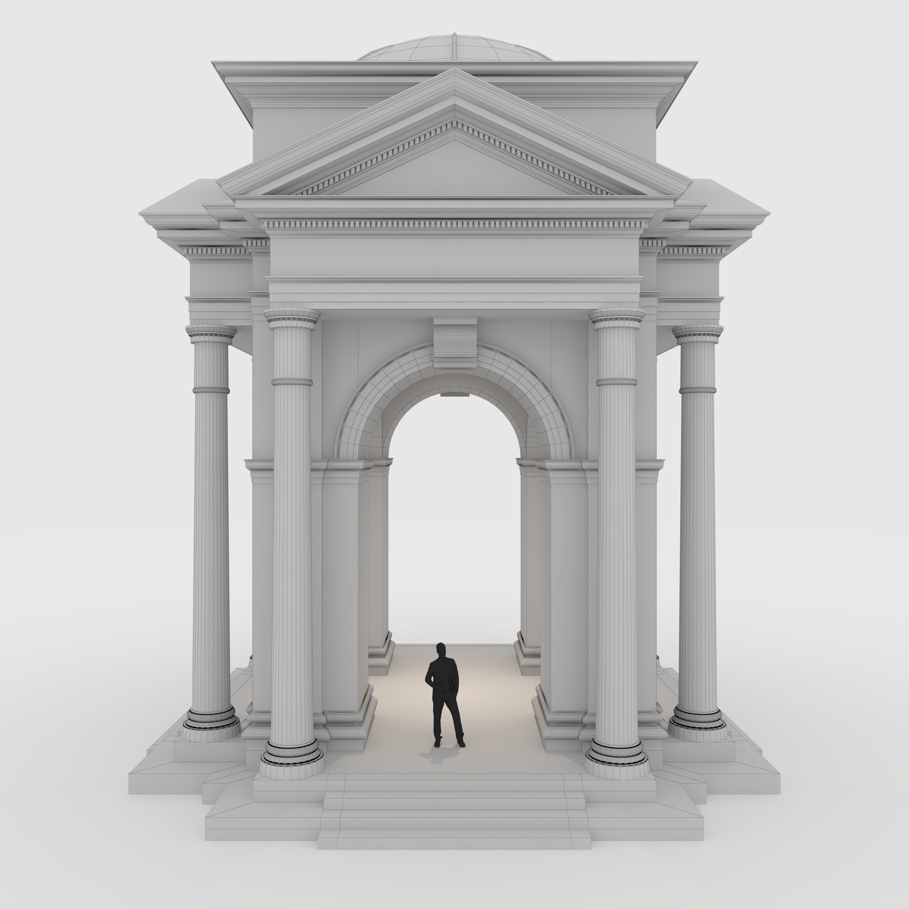 Portico 1 3D model_3