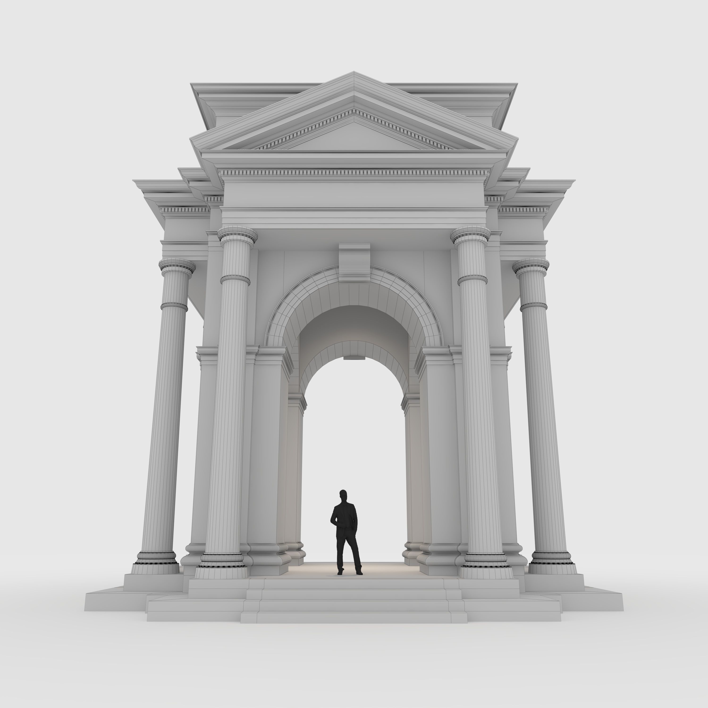 Portico 1 3D model_7