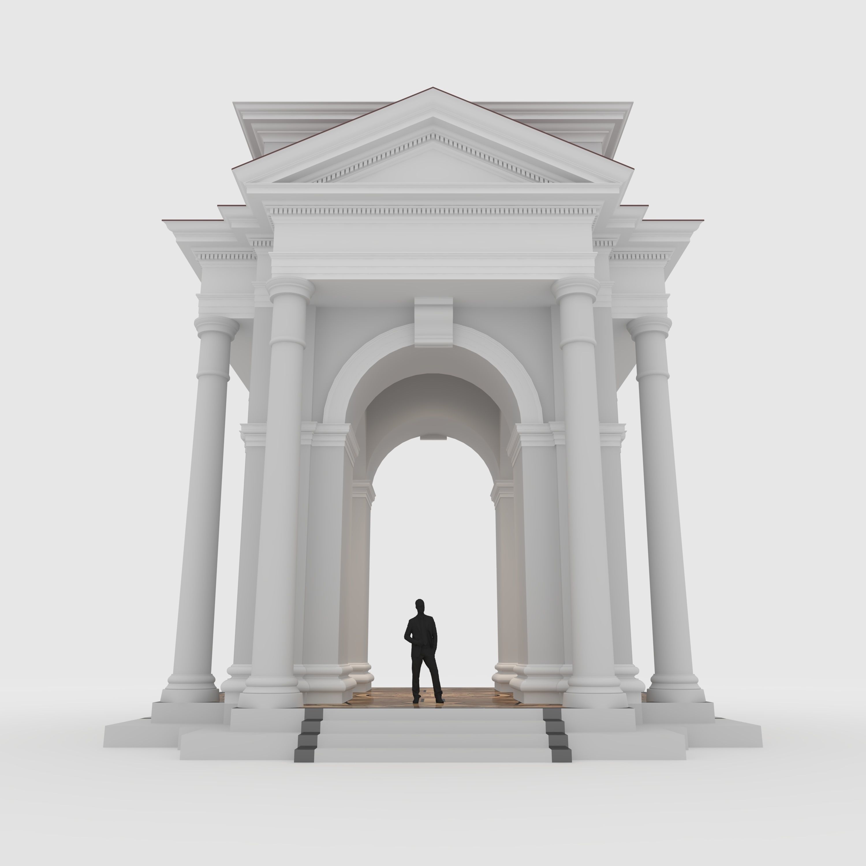 Portico 1 3D model_6