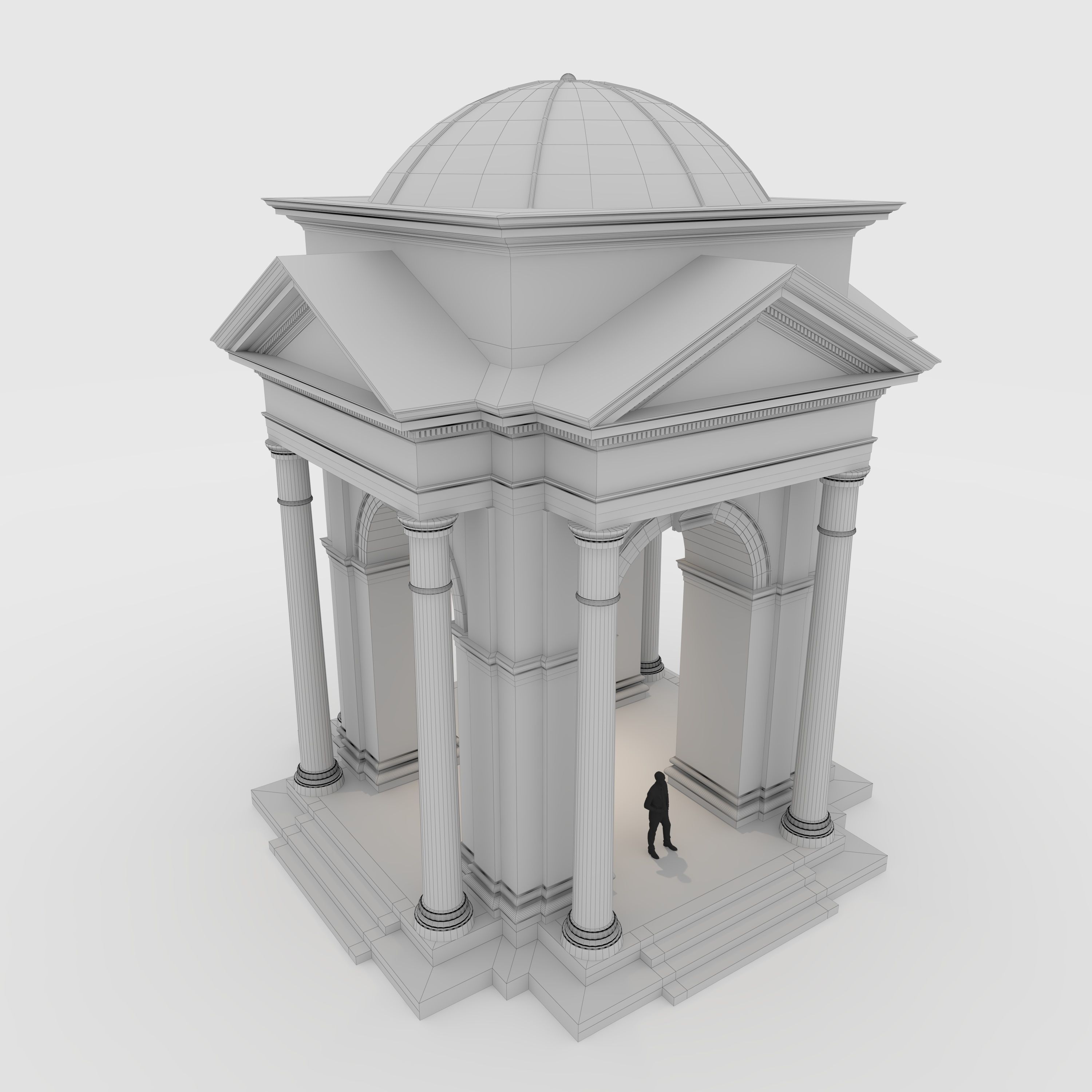Portico 1 3D model_9