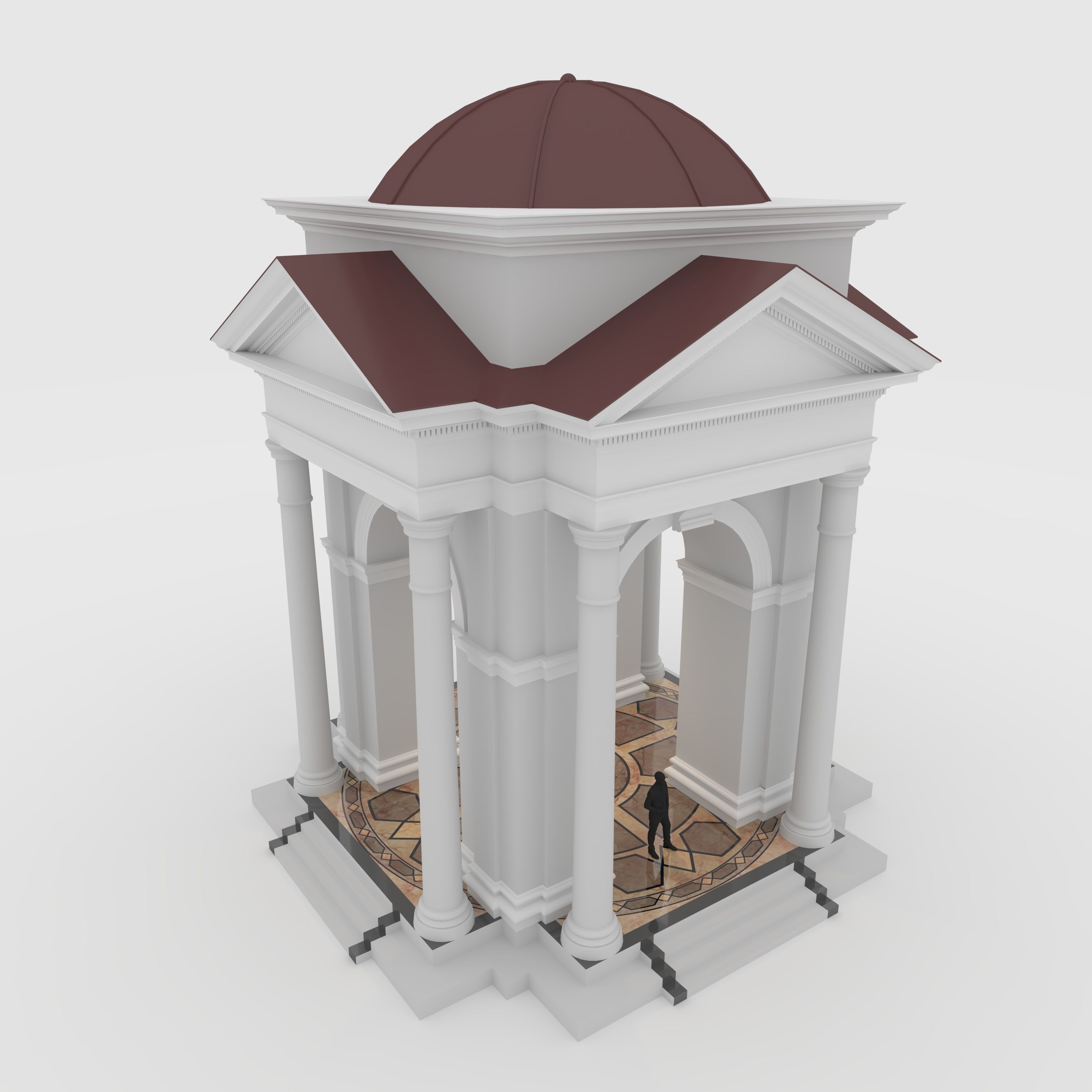 Portico 1 3D model_8