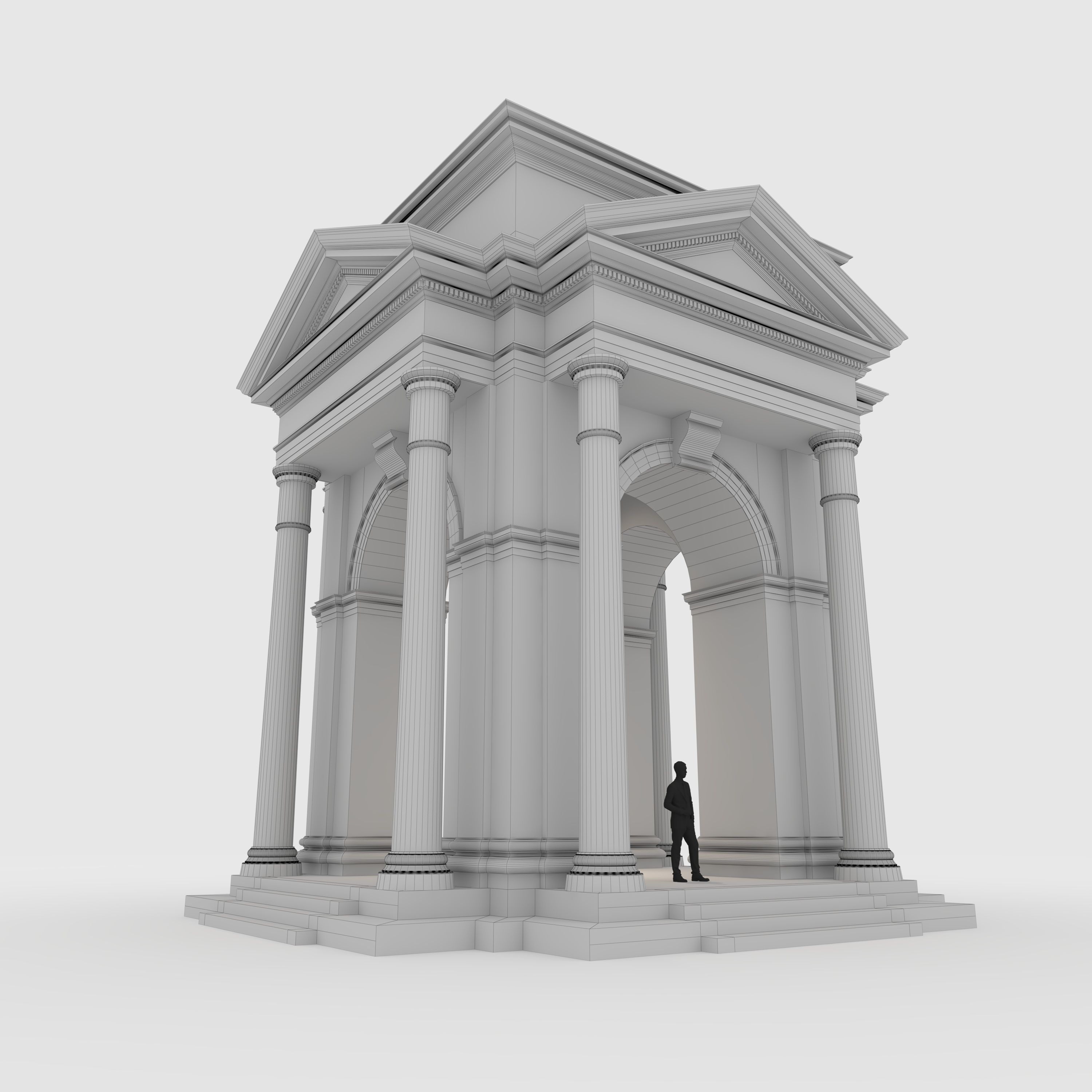 Portico 1 3D model_5