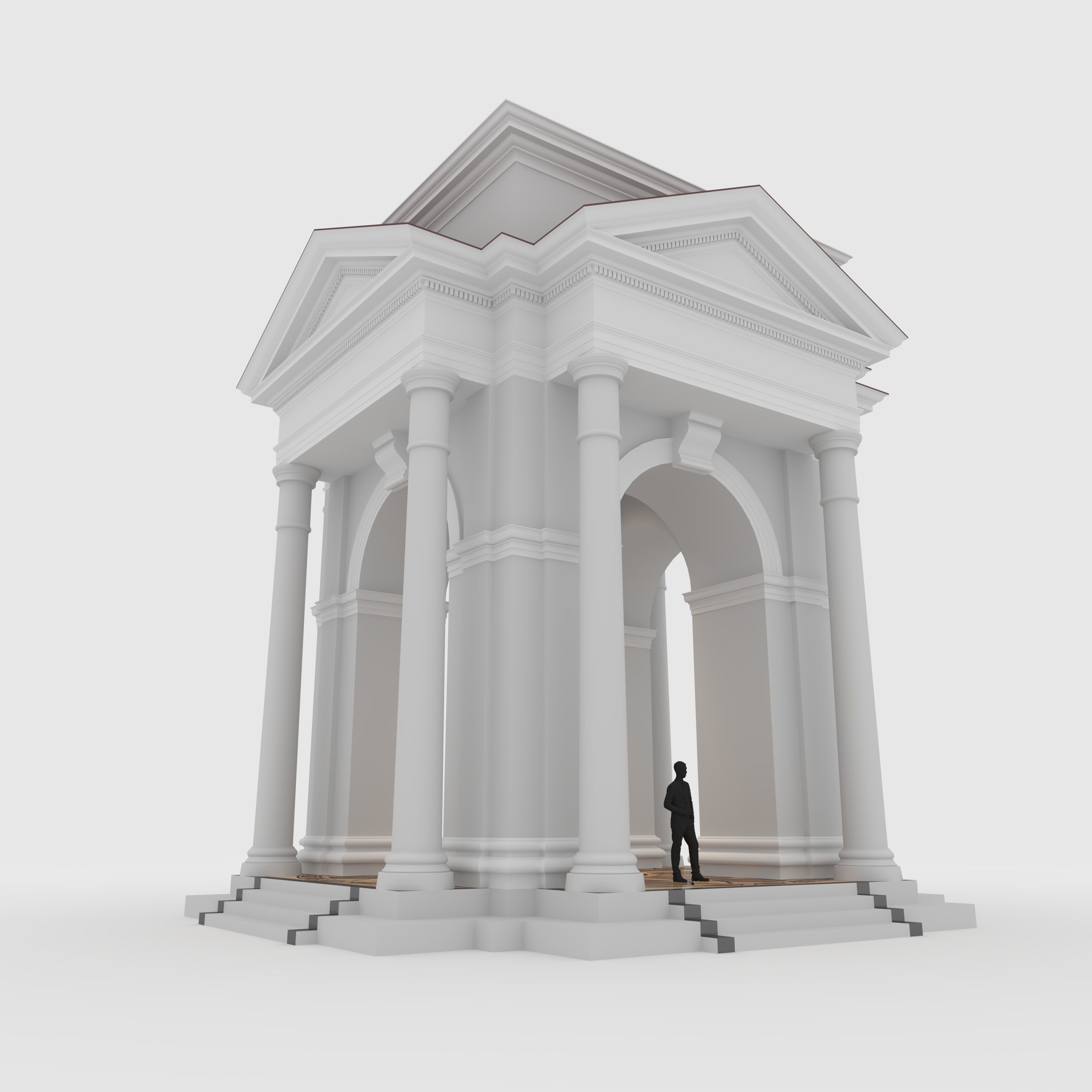 Portico 1 3D model_4