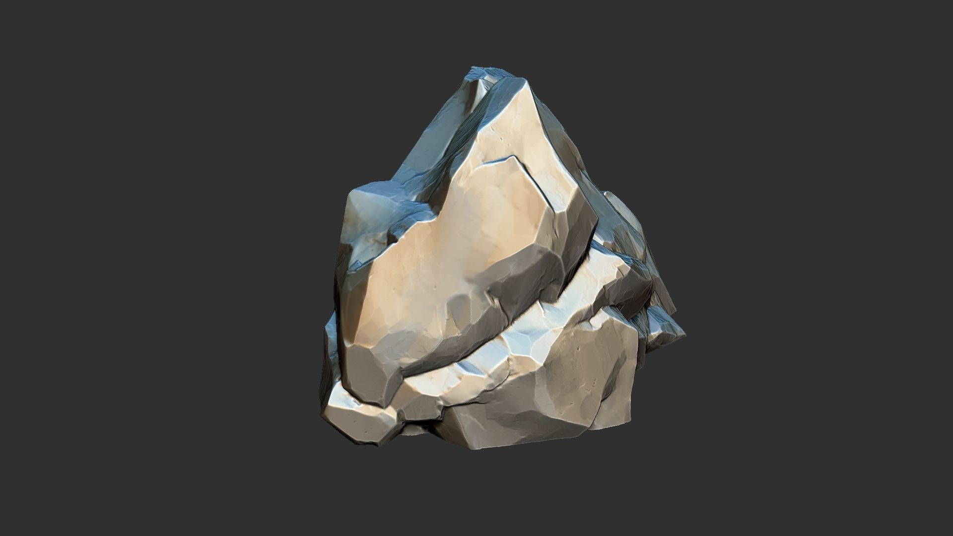 3D Mountain rock Zbrush sculpt 3D model_20
