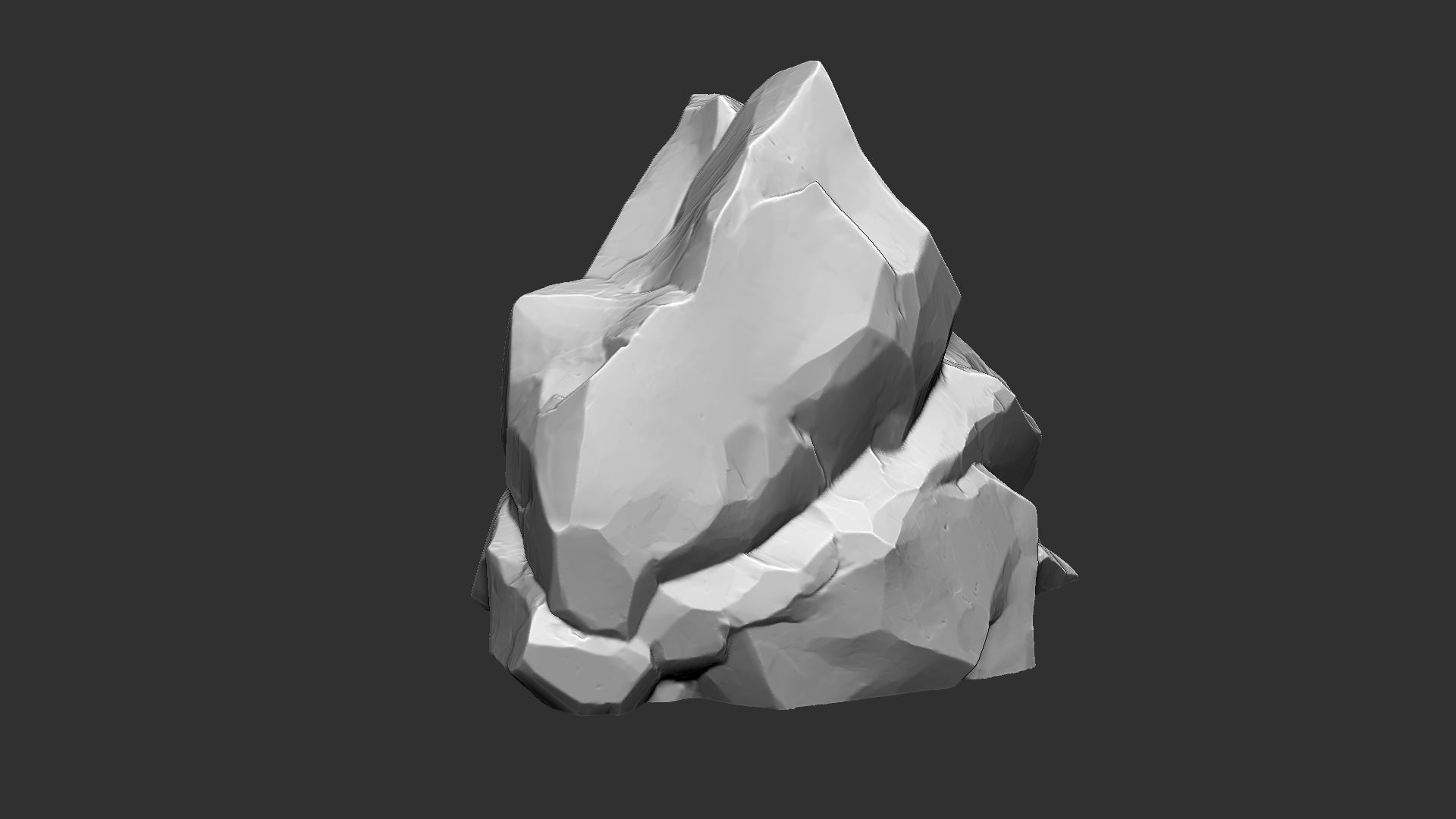 3D Mountain rock Zbrush sculpt 3D model_16