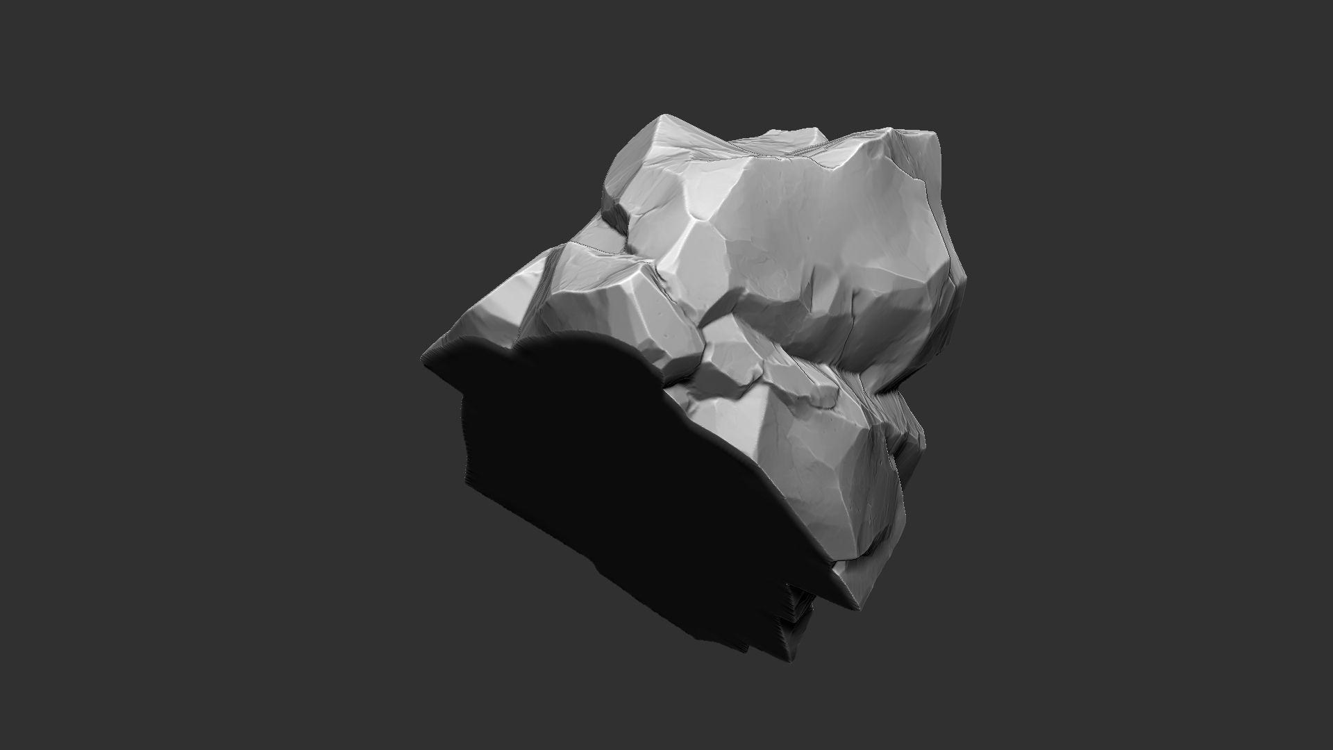 3D Mountain rock Zbrush sculpt 3D model_14