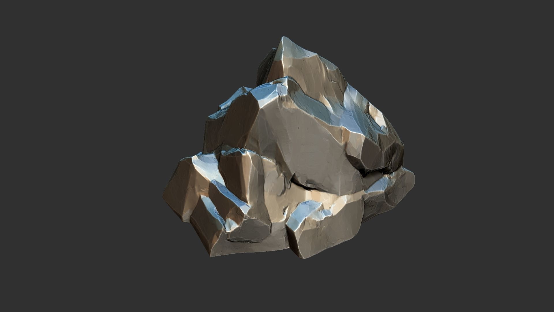 3D Mountain rock Zbrush sculpt 3D model_18