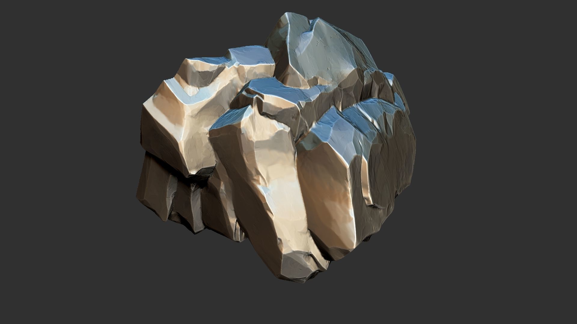 3D Mountain rock Zbrush sculpt 3D model_24