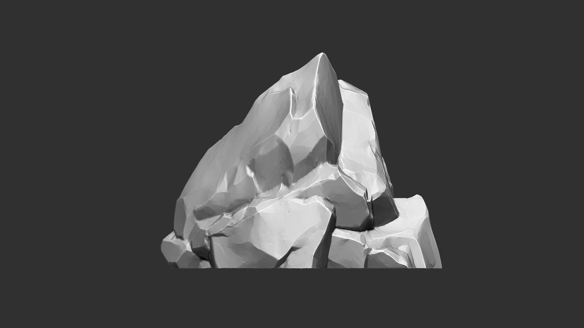 3D Mountain rock Zbrush sculpt 3D model_6