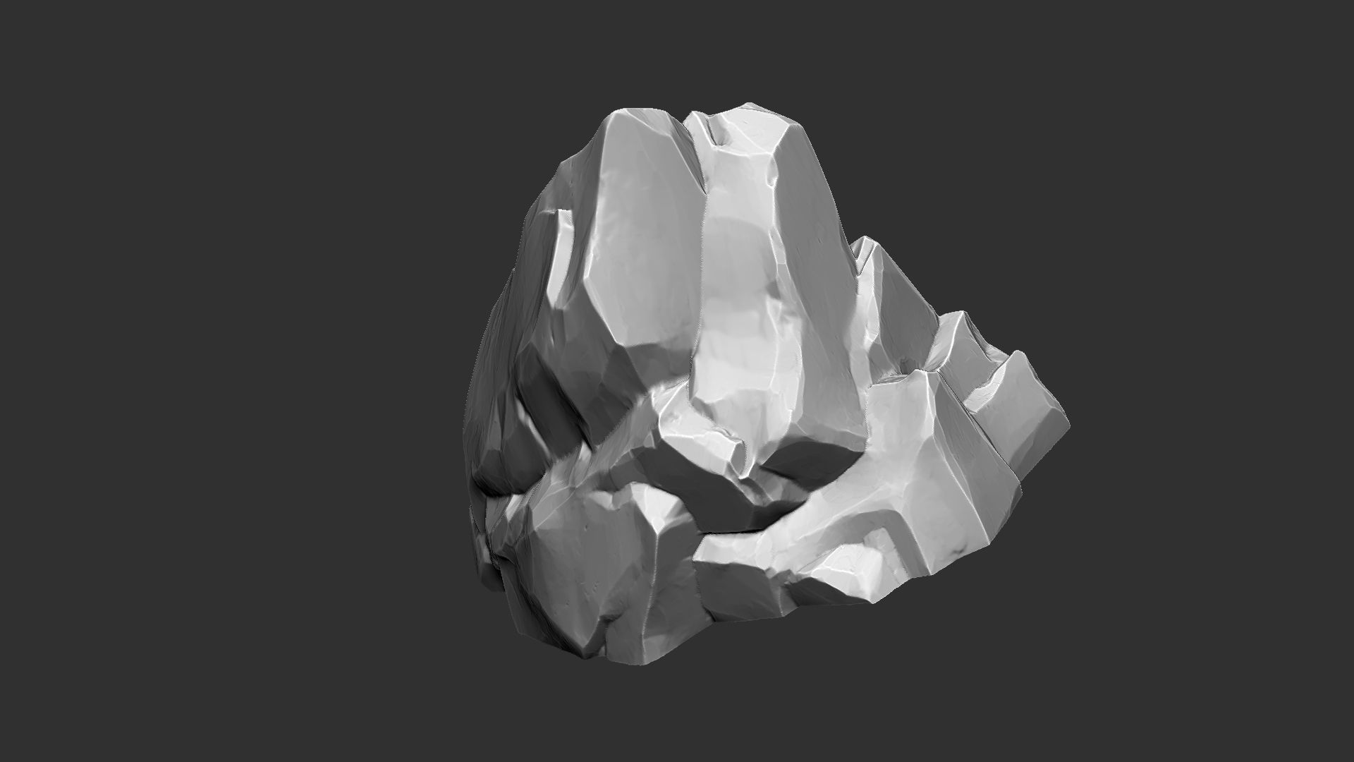 3D Mountain rock Zbrush sculpt 3D model_10
