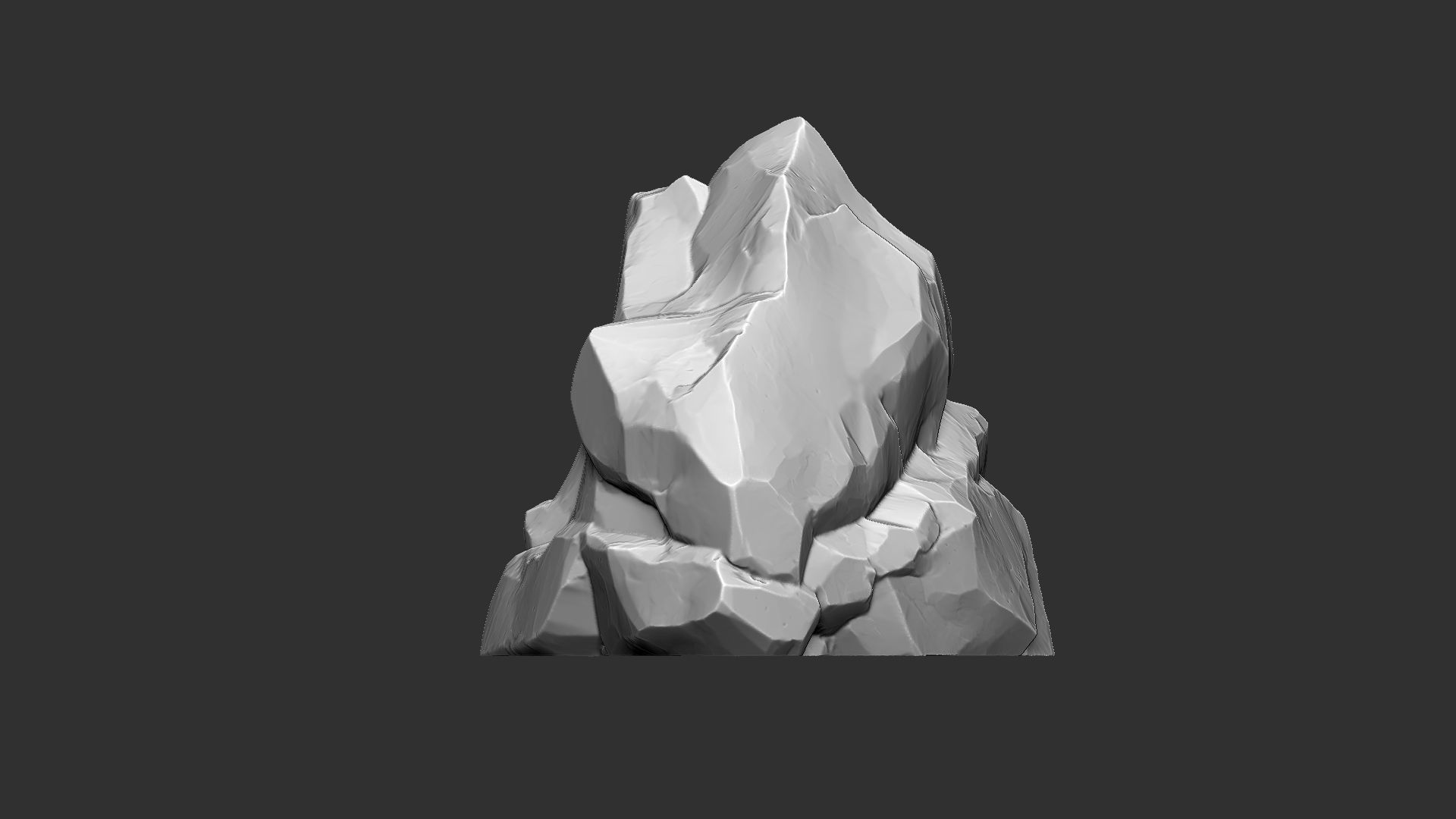 3D Mountain rock Zbrush sculpt 3D model_15