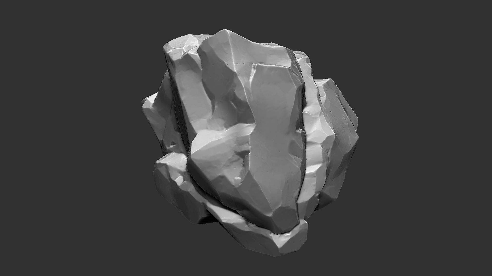 3D Mountain rock Zbrush sculpt 3D model_4