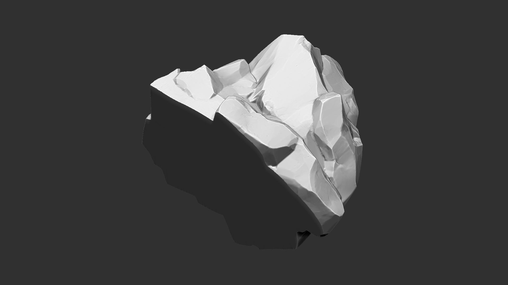 3D Mountain rock Zbrush sculpt 3D model_13