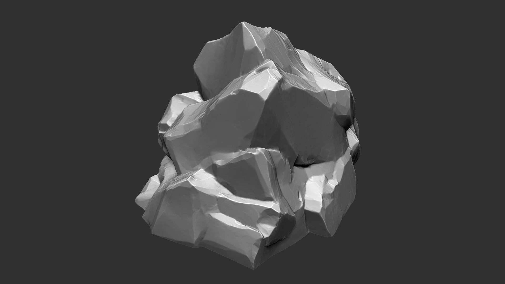 3D Mountain rock Zbrush sculpt 3D model_2