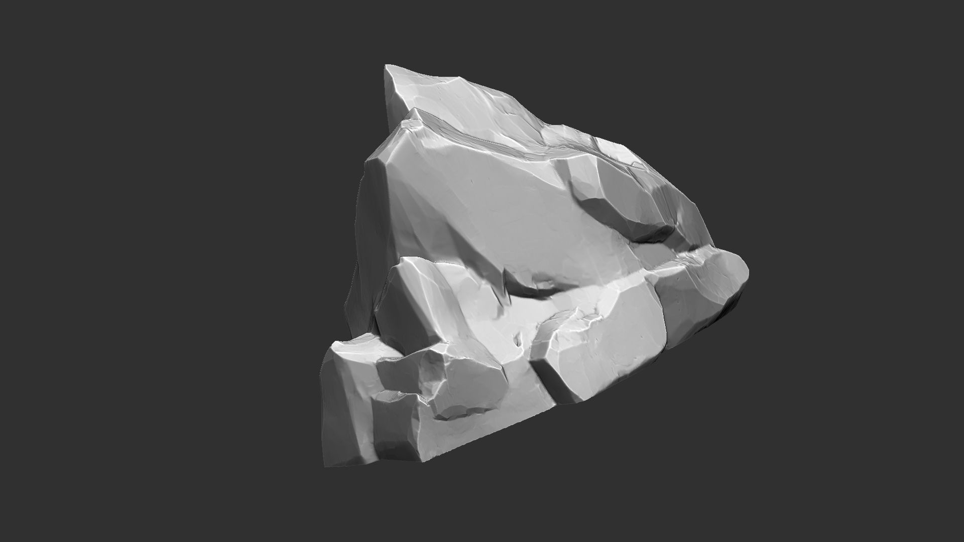 3D Mountain rock Zbrush sculpt 3D model_11