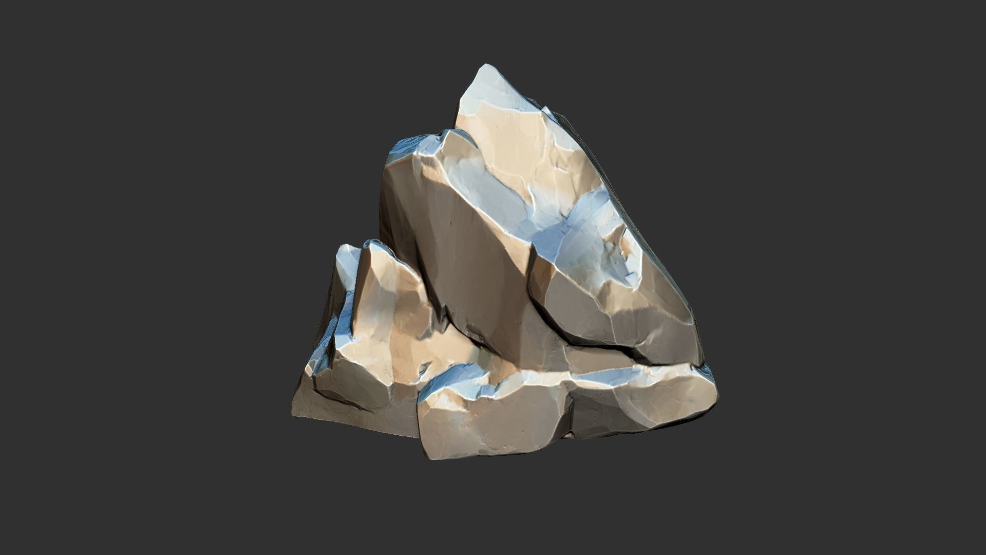 3D Mountain rock Zbrush sculpt 3D model_21