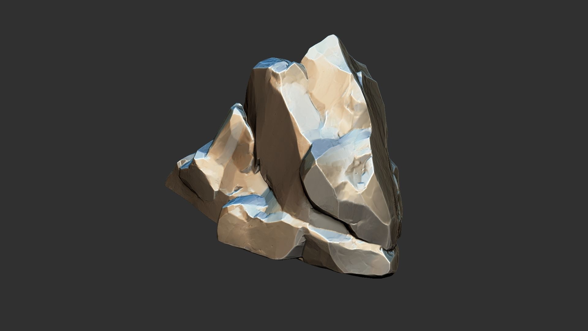 3D Mountain rock Zbrush sculpt 3D model_17