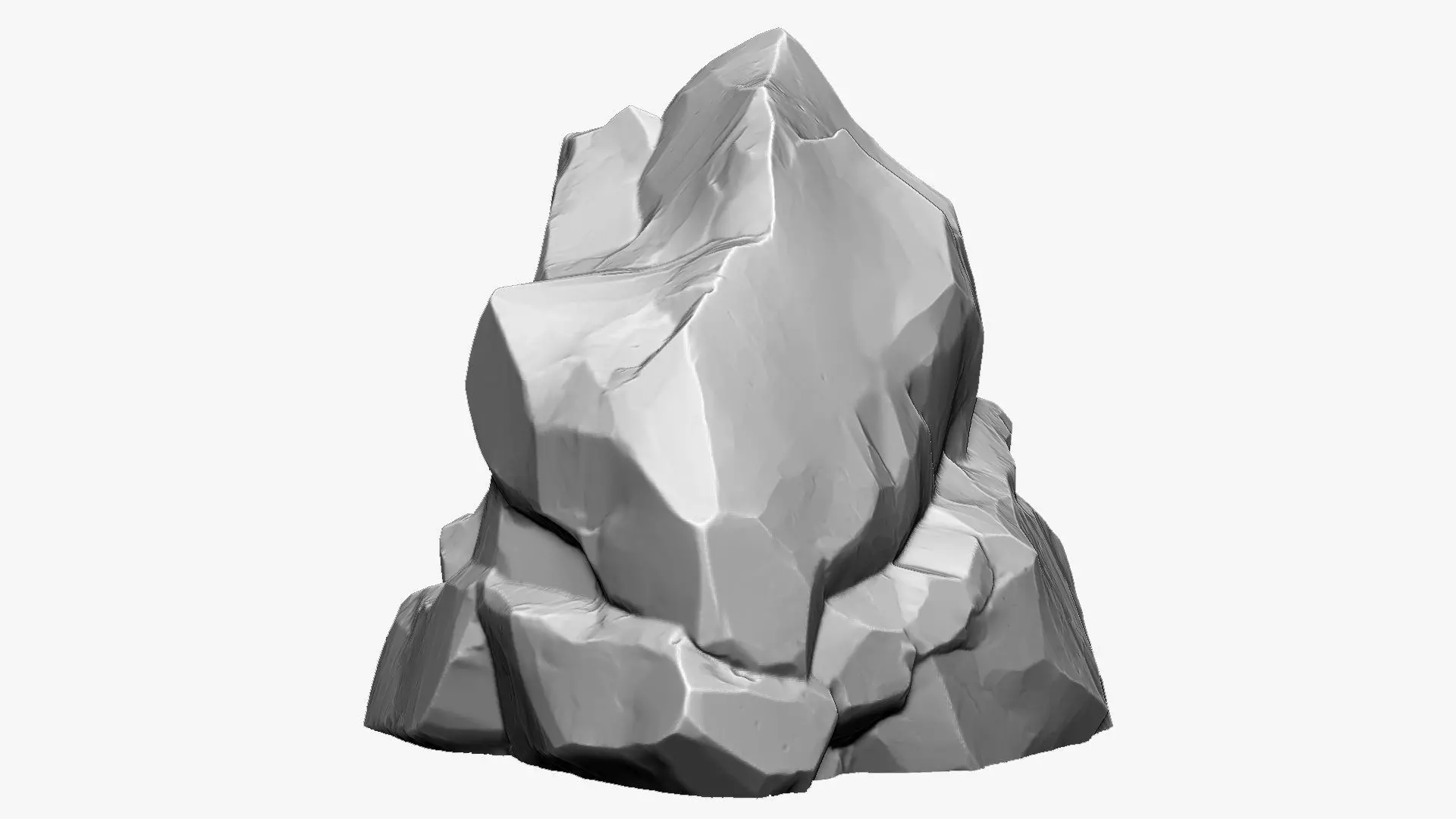 3D Mountain rock Zbrush sculpt 3D model_0