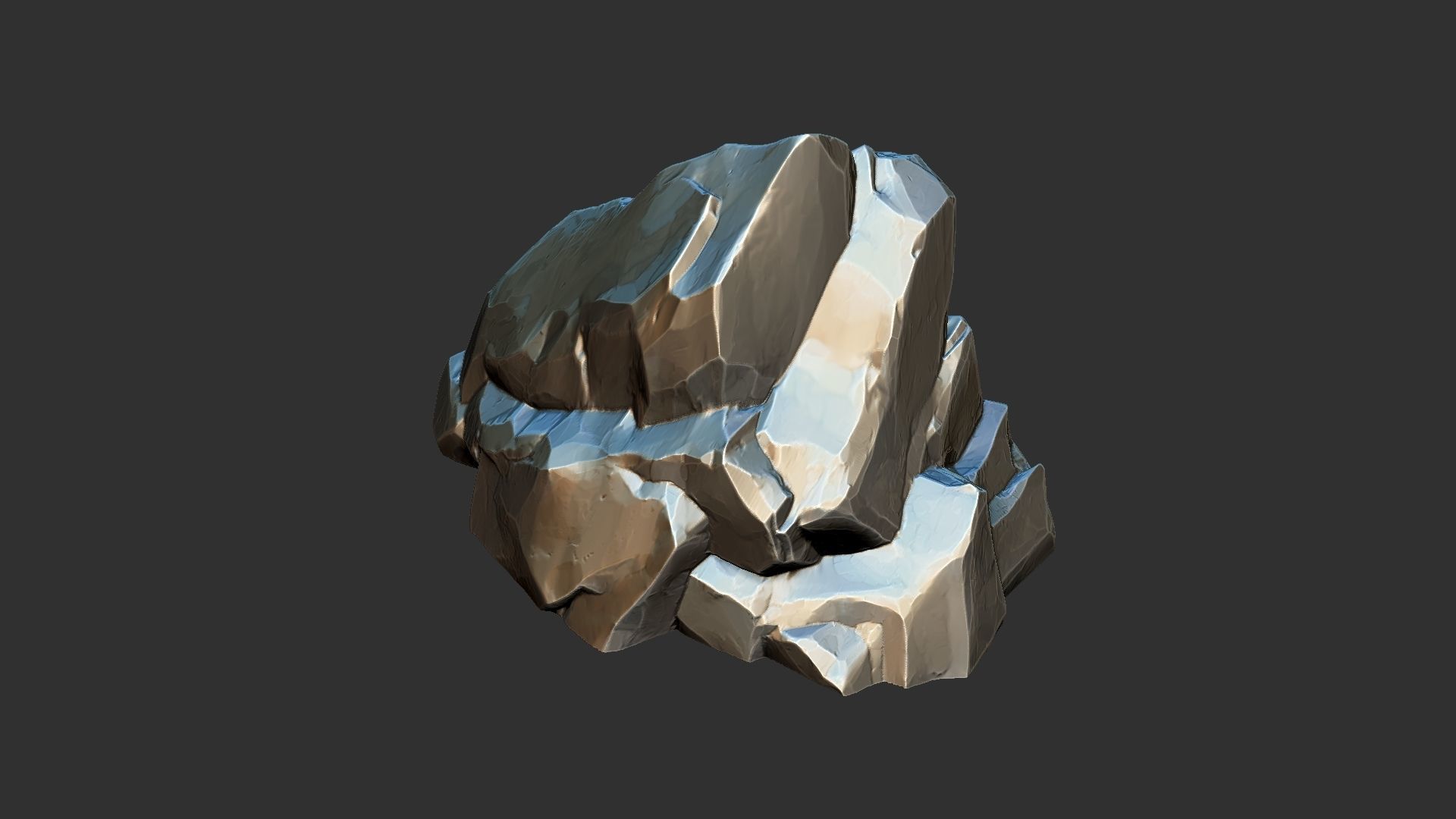 3D Mountain rock Zbrush sculpt 3D model_19