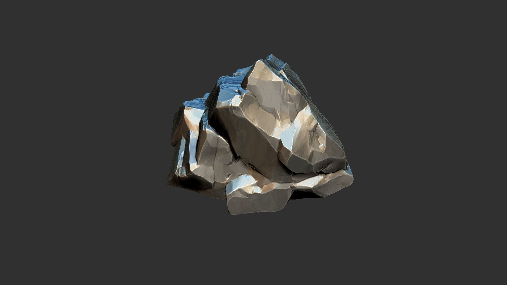 3D Mountain rock Zbrush sculpt 3D model_23