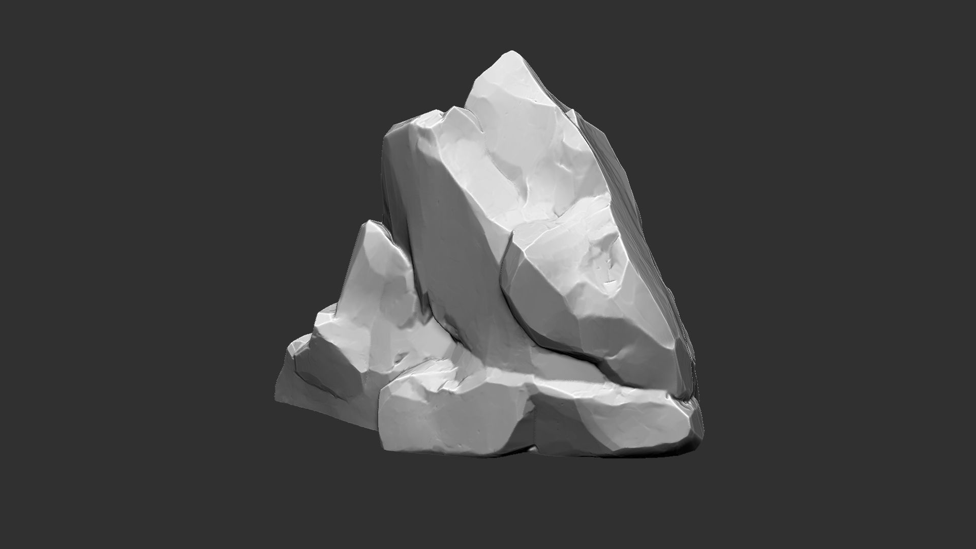 3D Mountain rock Zbrush sculpt 3D model_8