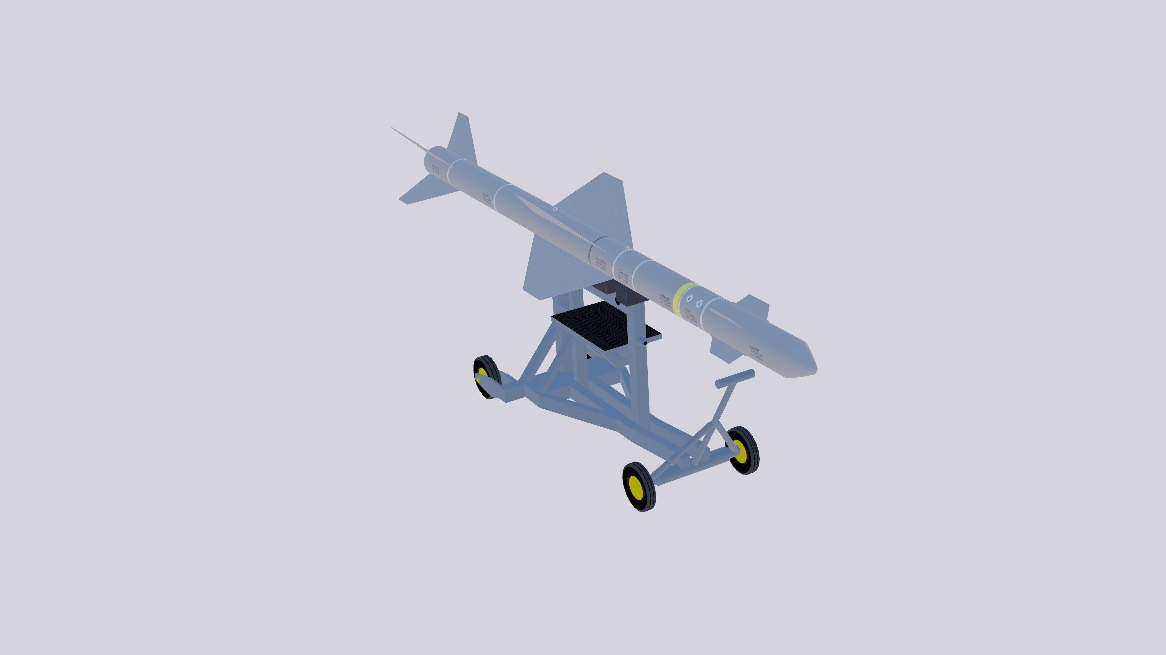 Mectron MAR-1 Low-poly 3D model_1