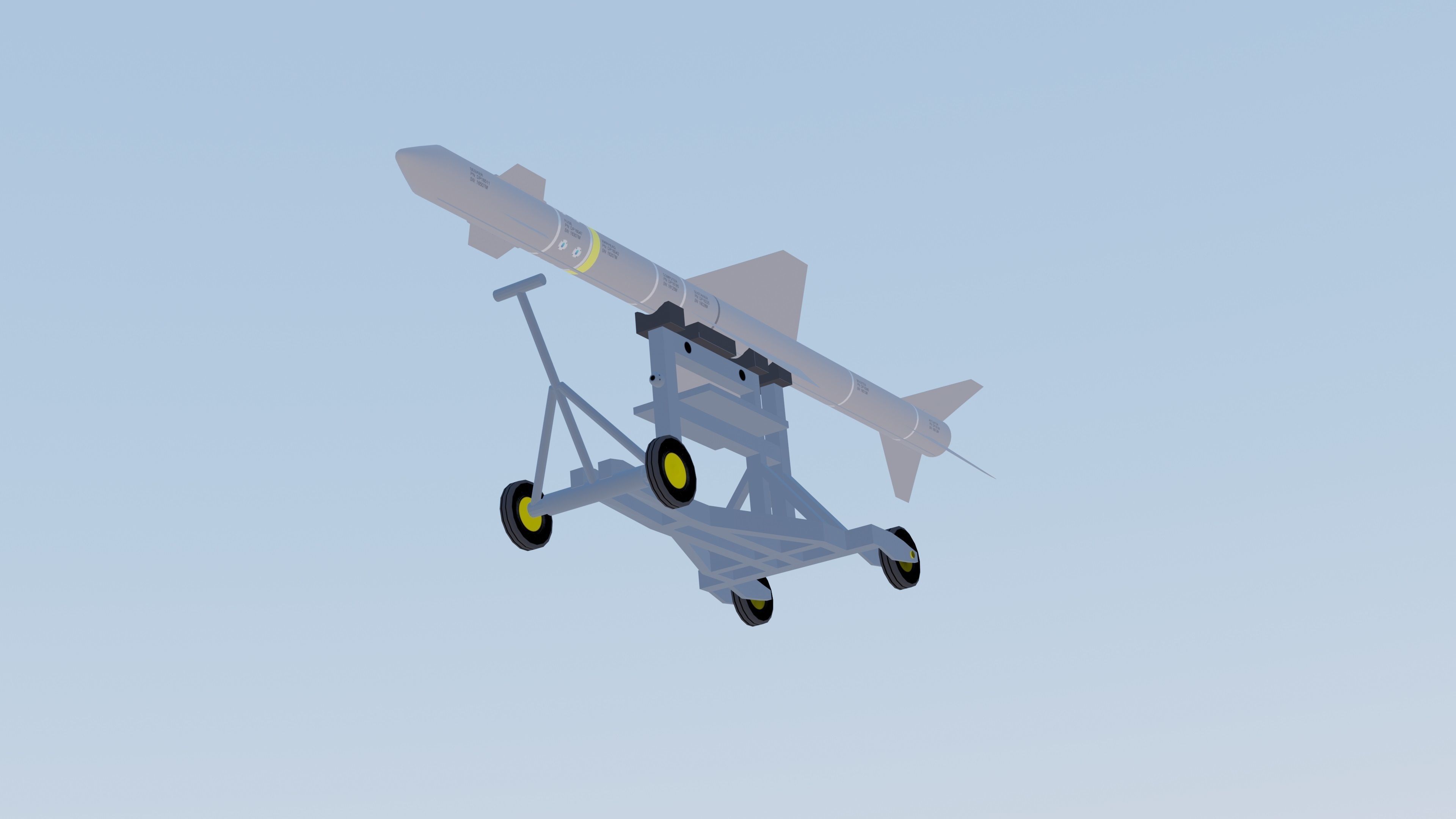 Mectron MAR-1 Low-poly 3D model_7