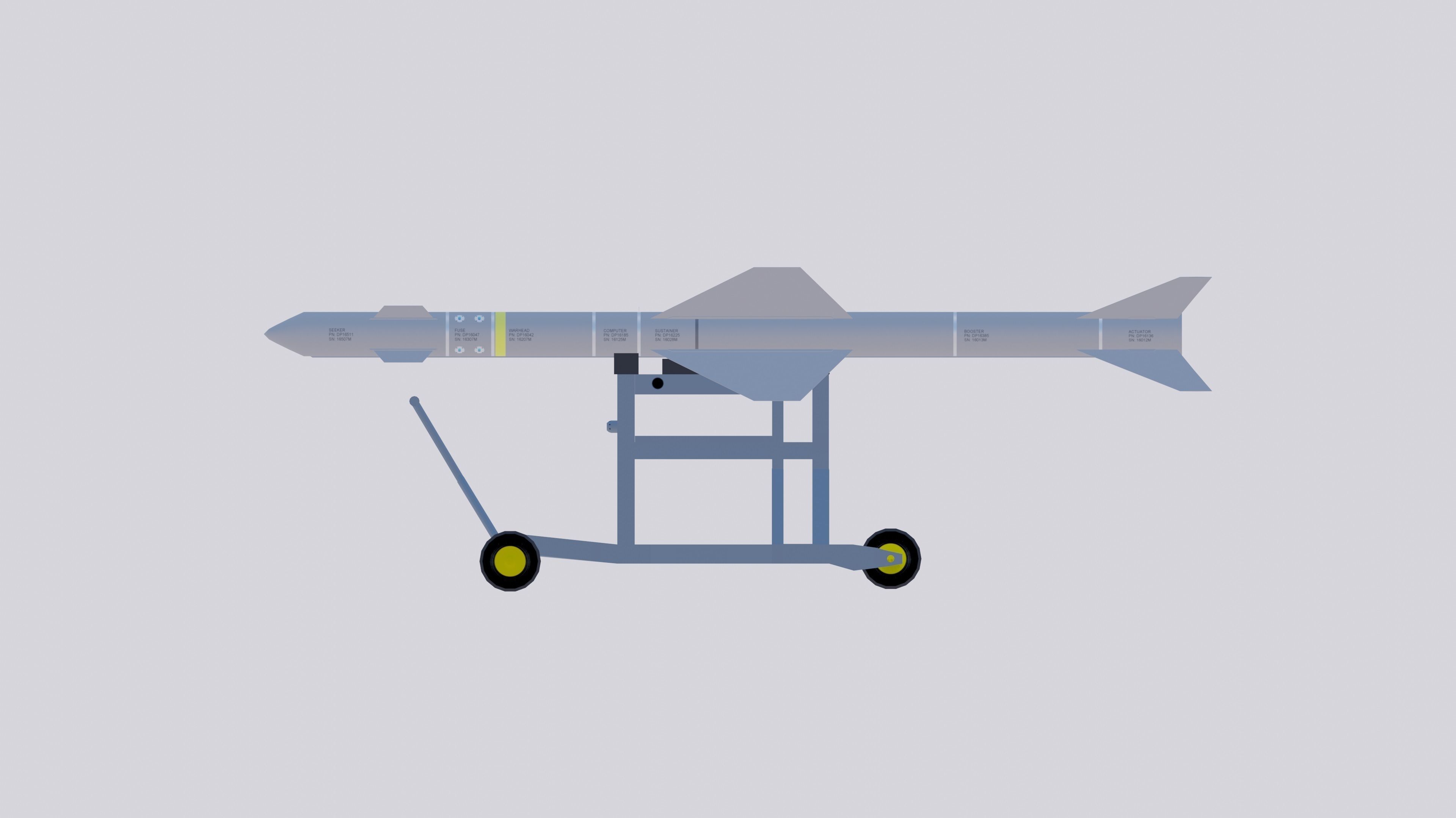 Mectron MAR-1 Low-poly 3D model_10