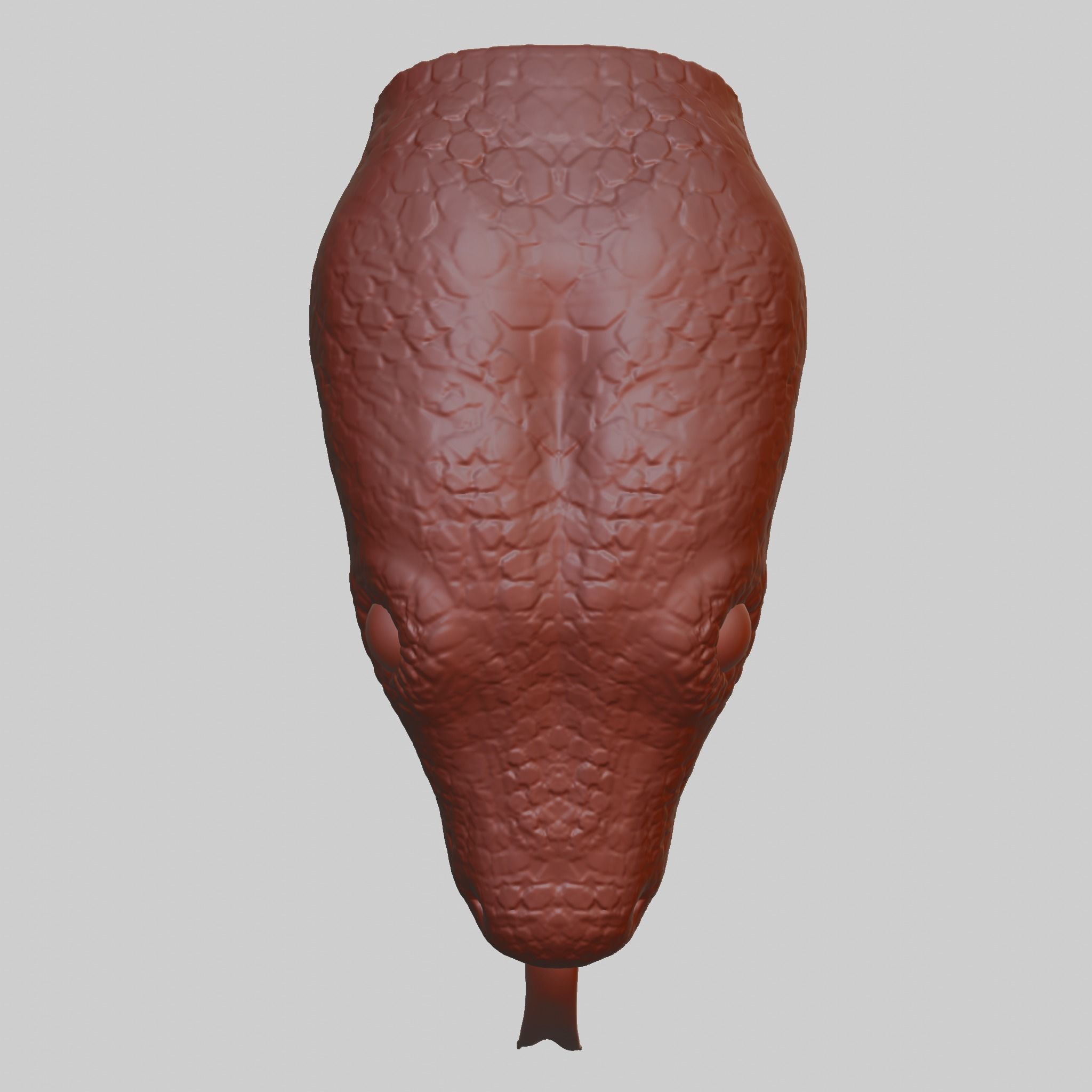 Snake Heads 3D print model red-tailed boa 3D print model_4