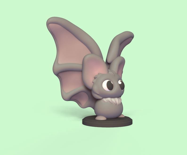 Bat Big Eyes 3D print model_1