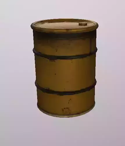 Warehouse Barrel Low-poly 3D model