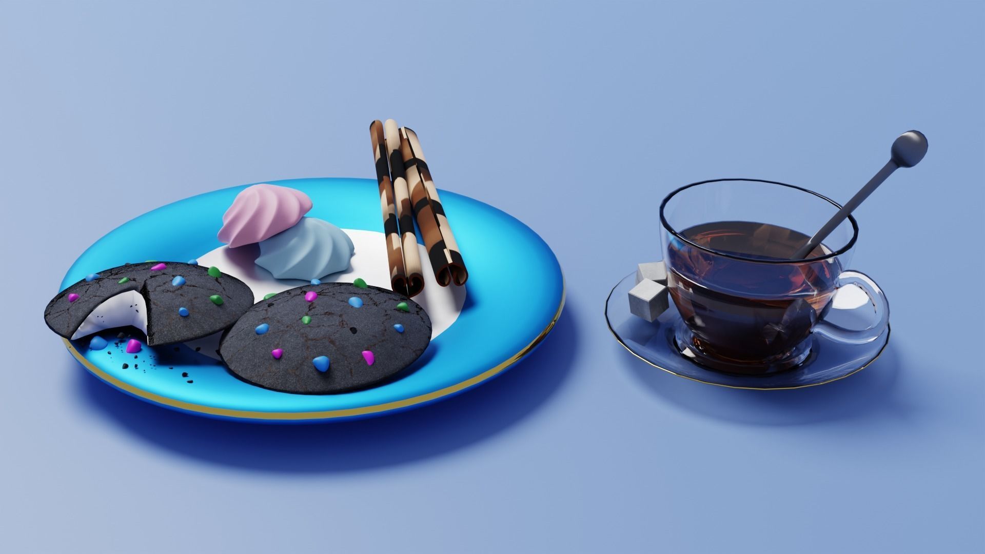 Tea Time 3D model_2
