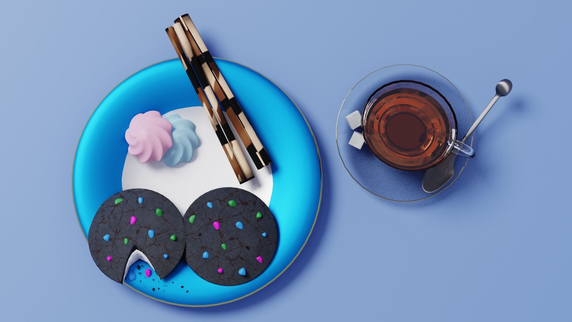Tea Time 3D model_1