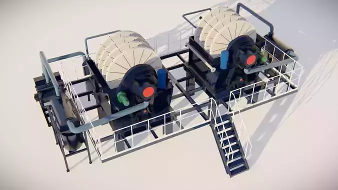 vacuum disc filter 3D model