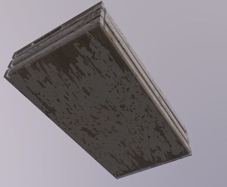 WoodenCrate Low-poly 3D model_4