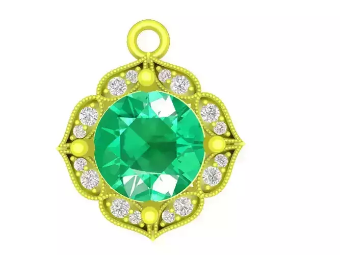 asian round diamond women pendant 4950