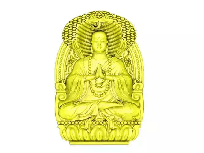fengshui lucky buddha and croba pendant 4952