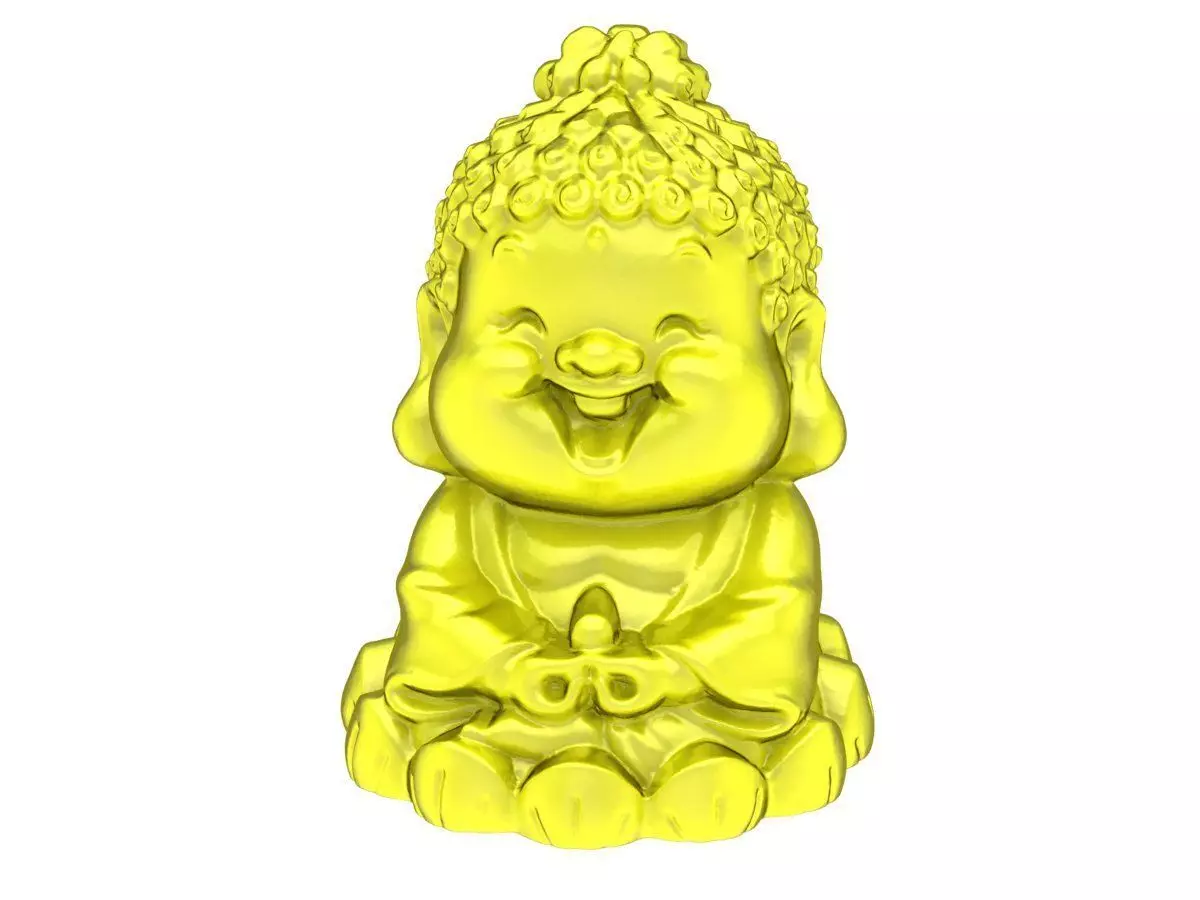 24k smiling buddha 4956 3D print model_0