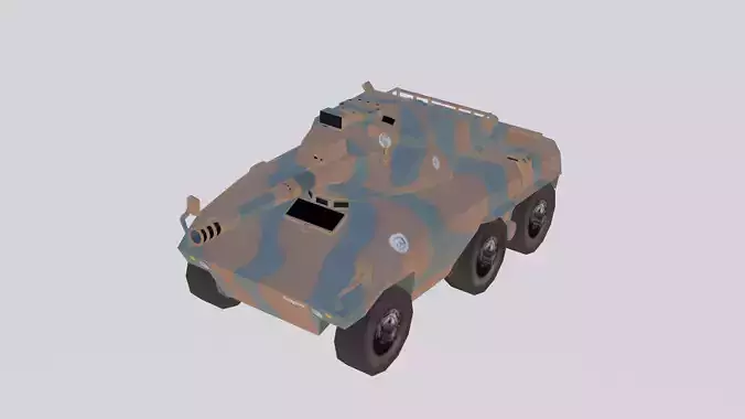 Engesa EE-9 Cascavel EB Low-poly 3D model