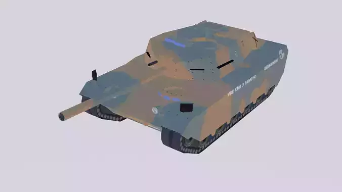 Bernardini Prototypes MB-3 Tamoyo III Low-poly 3D model