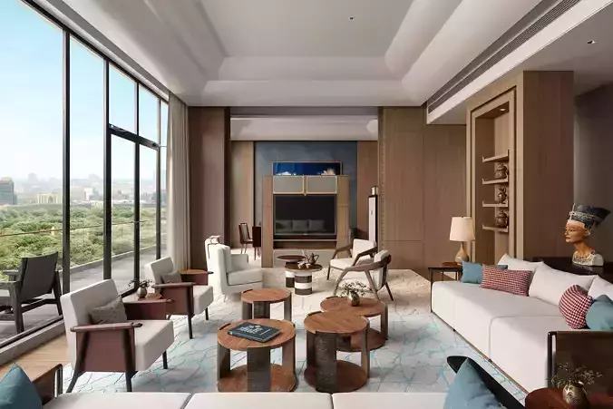 hotel room design for Fstorm 3D model