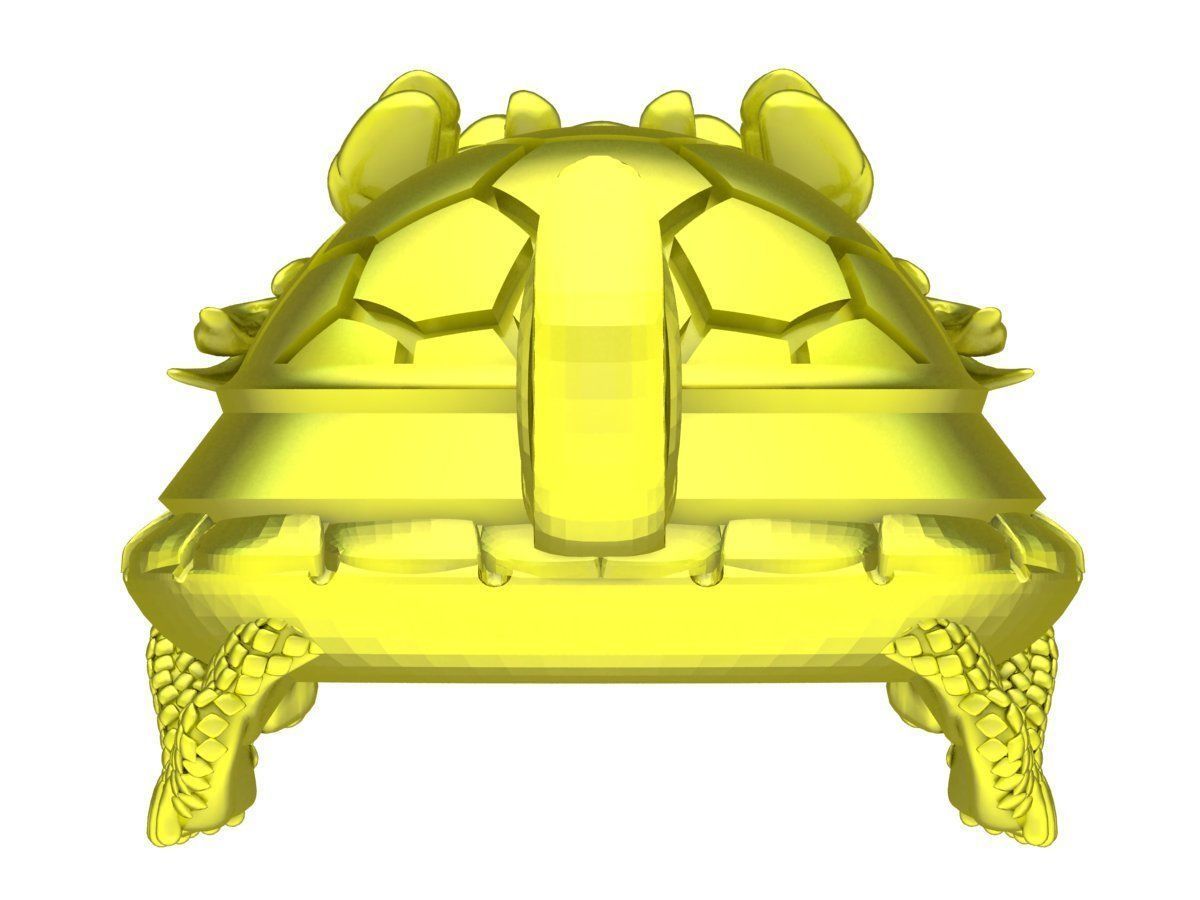 24k turtle turns dragon 4963 3D print model_3