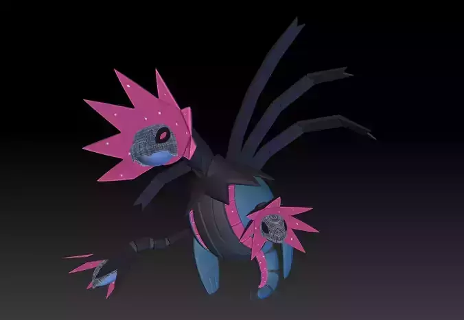 Pokemon Paradox Future Hydreigon Iron Jugulis 3D print model
