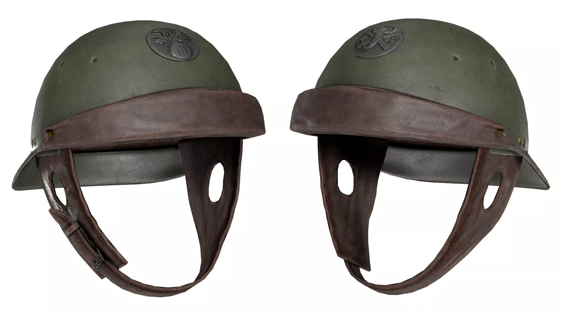 FRENCH WWII HELMET MODELE M35 Low-poly 3D model_0